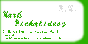 mark michalidesz business card